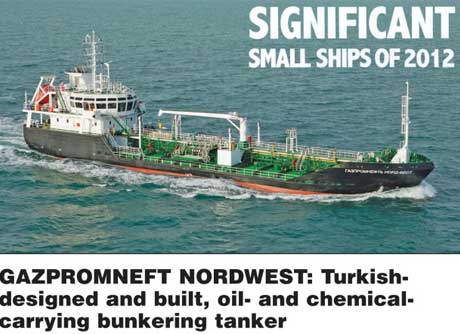 RINA: Gazpromneft Nordwest is one a Significant Small Ship of 2012